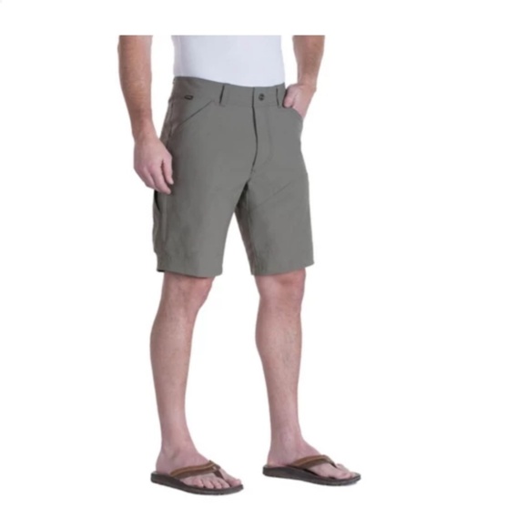 Kuhl RENEGADE SHORTS Size 36 Charcoal Grey 10" inseam - Picture 3 of 9